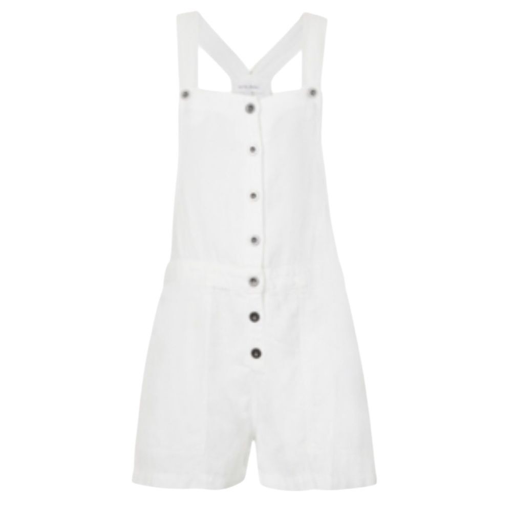 BELLA DAHL Stevie short woven dungarees overalls extra small